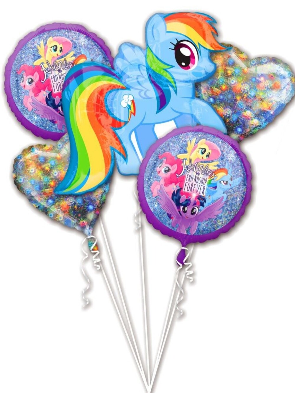 My Little Pony Rainbow Pony Foil Balloon Bouquet